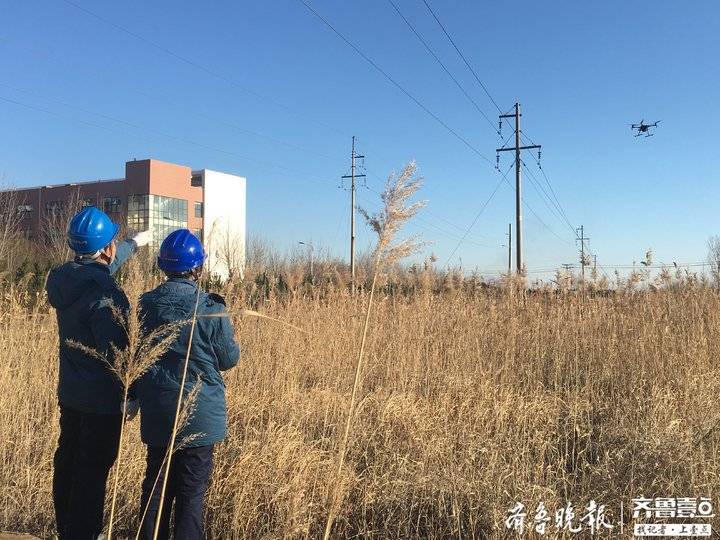 国网东营市河口区供电公司：无人机巡检输电线路