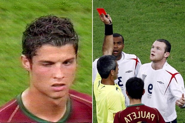 2006世界杯葡萄牙对英格兰（鲁尼谈06年世界杯红牌：换做是我也会让裁判罚下C罗）