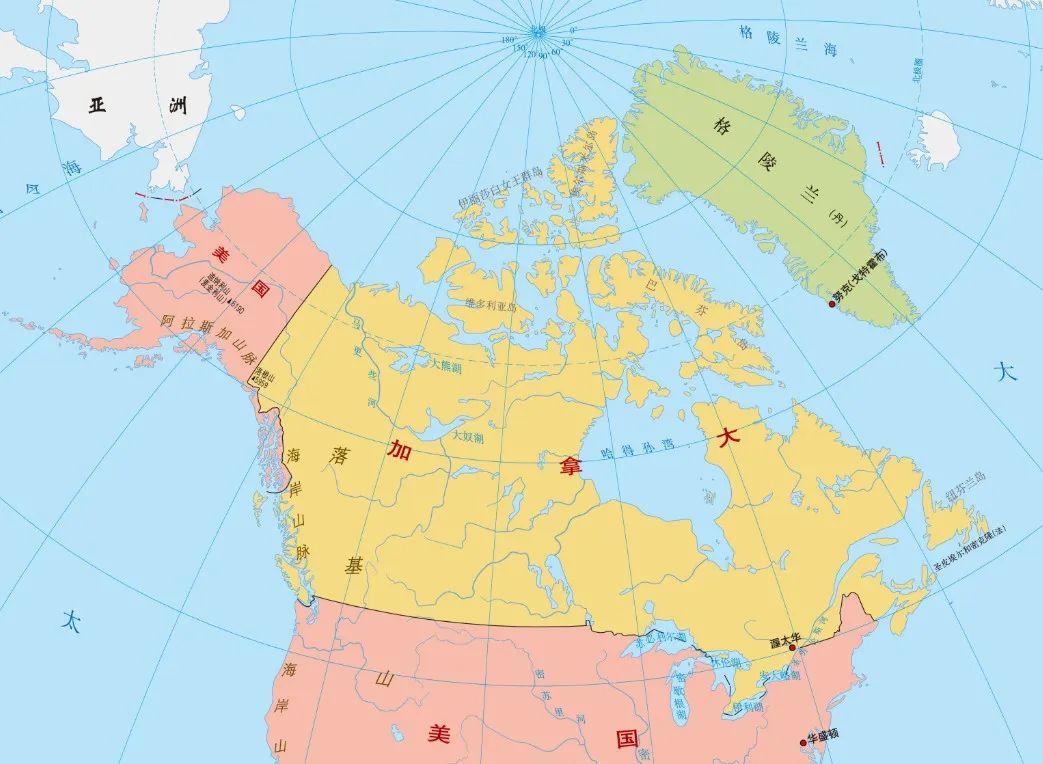 格陵兰地理位置图片
