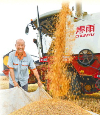 兩代農(nóng)機(jī)手瀟灑話(huà)麥?zhǔn)? inline=
