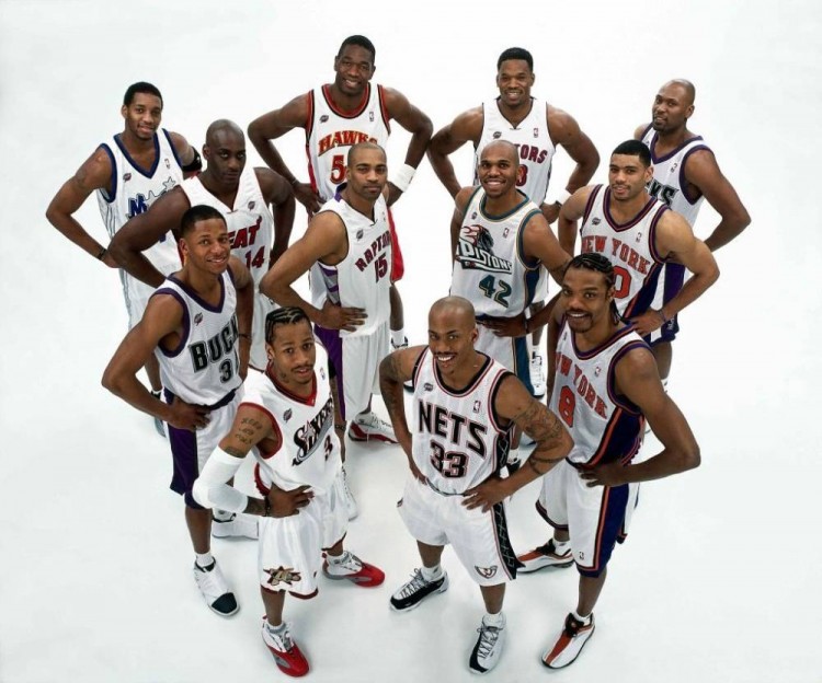 2001年nba有哪些人(「NBA老照片」已全部退役！2001年全明星阵容)