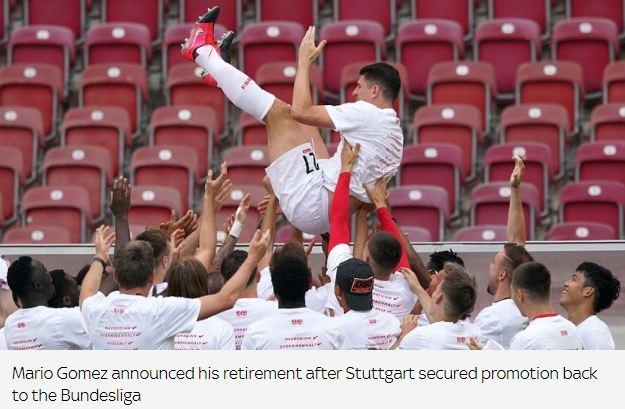 前德国国脚马里奥-戈麦斯退役 曾当选德国足球先生