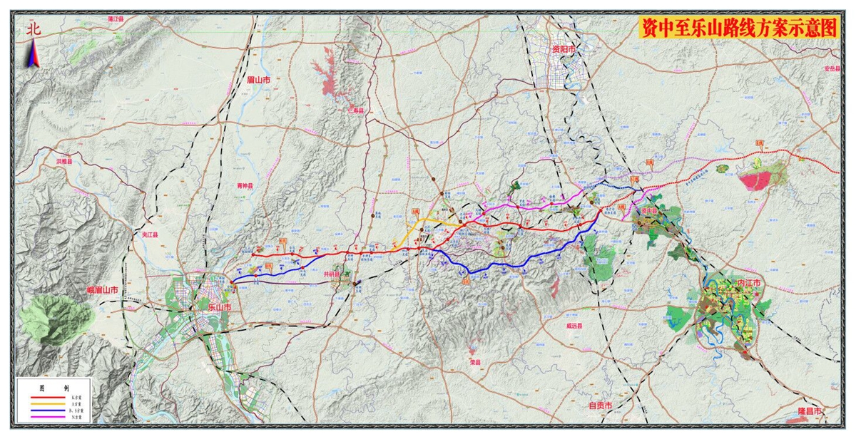 (八)s48线乐山至资中高速公路(95公里,总投资143亿元).