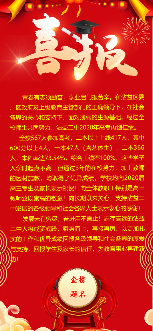 曲靖多所学校高考成绩单出炉