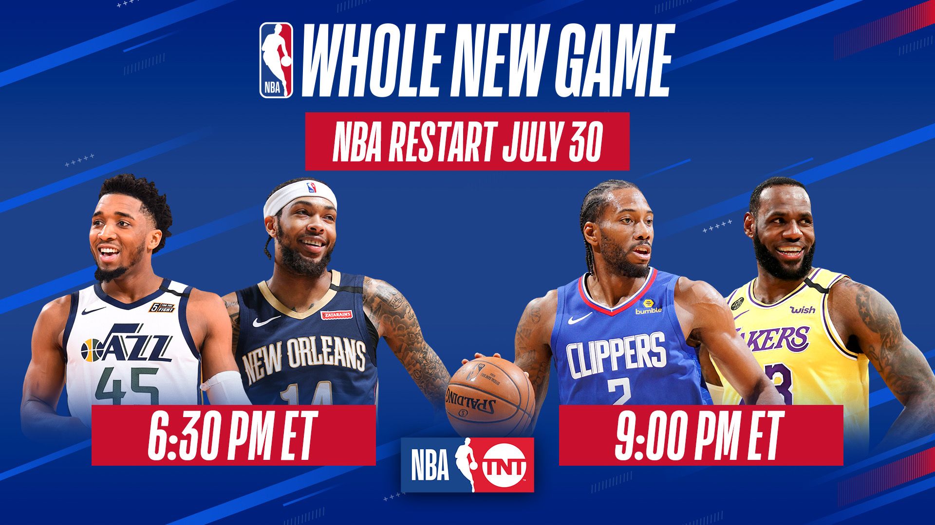 nba预计7月复赛(NBA明天复赛，洛杉矶德比第四季9时上演)