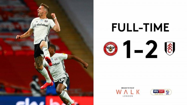 # 英超附加赛决赛# 英冠升级附加赛决赛：富勒姆2-1布伦特福德，时隔1个赛季重