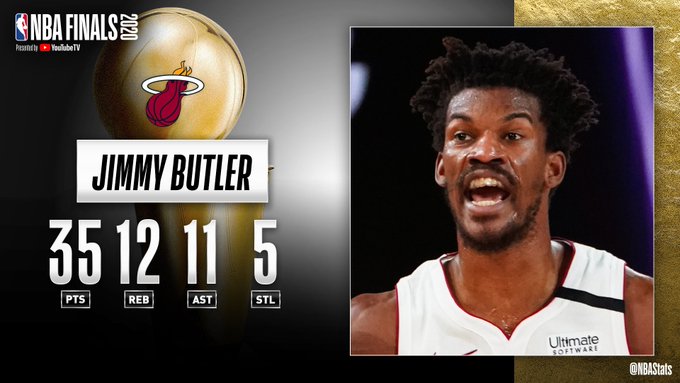 NBA官方评选最佳数据：巴特勒35分12板11助攻5断当选