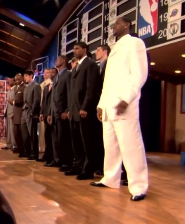 青涩的国王！NBA晒詹姆斯安东尼03年选秀大会现场多图