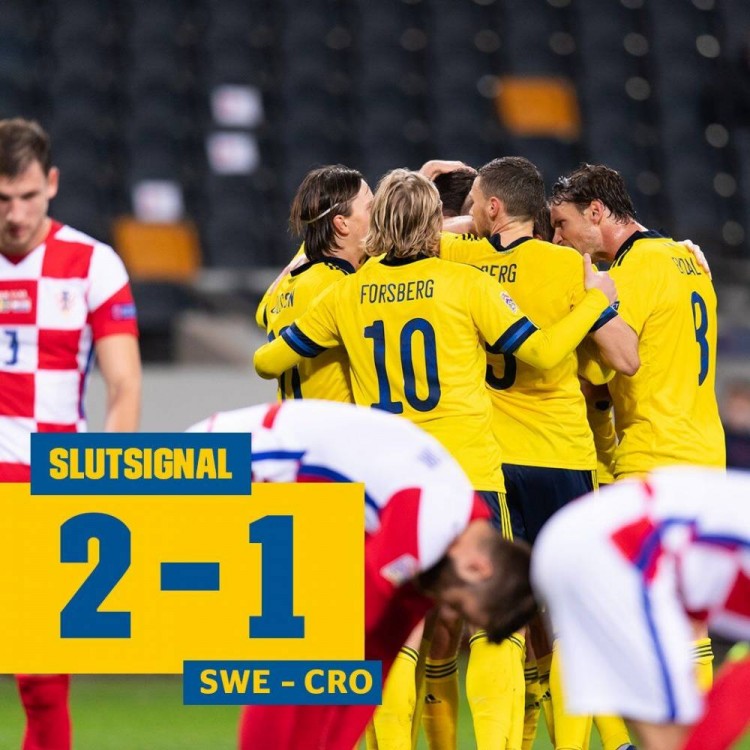 瑞典对乌克兰这场多少个角球了（欧国联-丹尼尔森破门库卢处子球 瑞典2-1克罗地亚）-华海博客