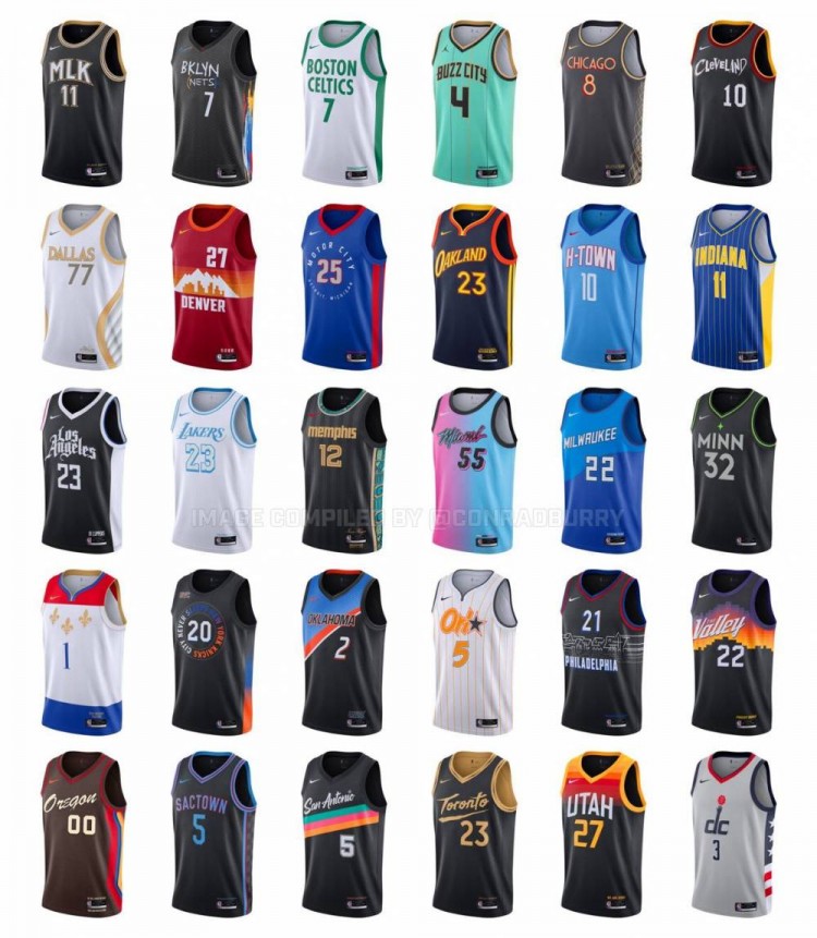 nba有哪些队服(你最喜欢哪一款呢？30队城市版球衣出炉)