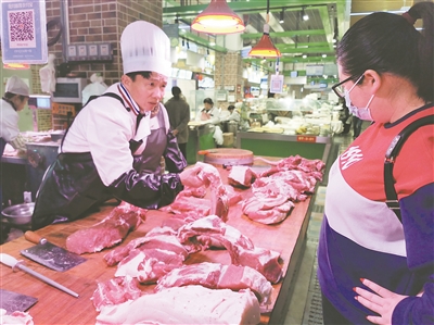 曲靖城区年末猪肉价格再度上涨