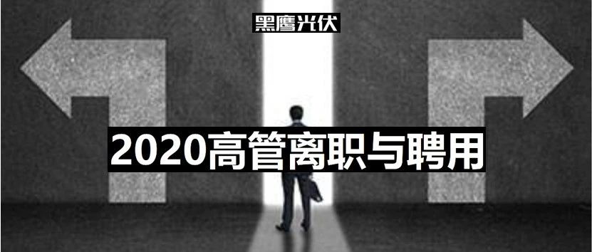 2020光伏高管离职与聘用名录