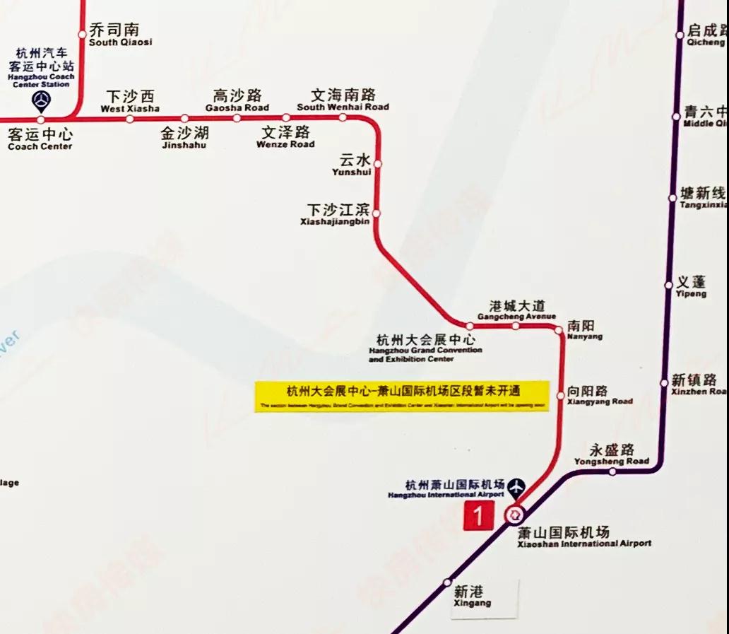 杭州地铁1号线线路图 杭州地铁1号线地图-徐拾记官网