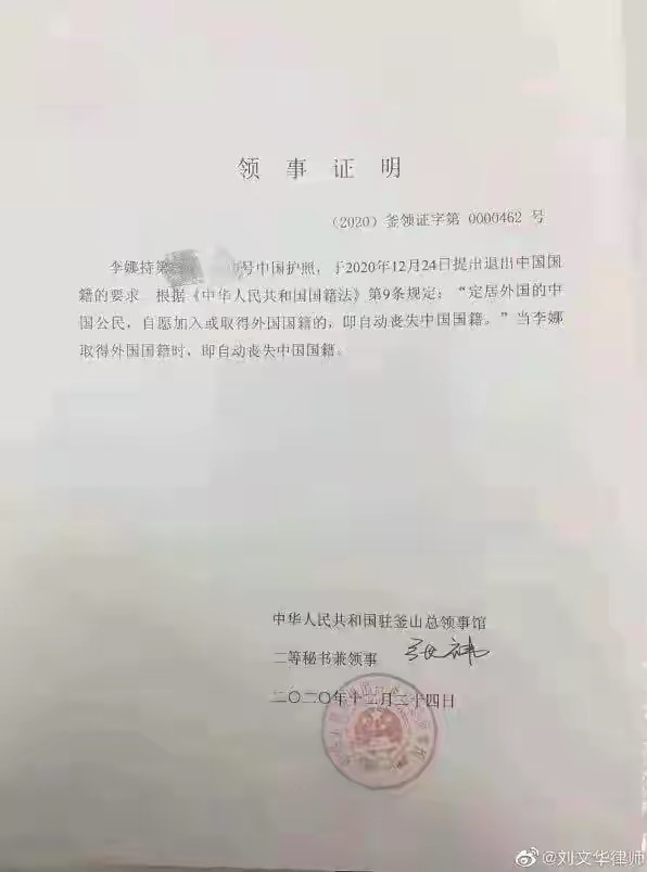 李娜韩国籍(网球名将李娜退出中国国籍？中领馆辟谣了！李娜回应改国籍风波：对此不想再有更多评论)