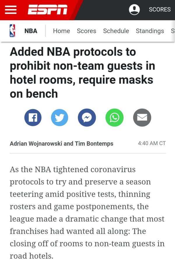 nba球员为什么不击掌（NBA收紧防疫措施：球员不拥抱不击掌，就靠这能防守病毒？）