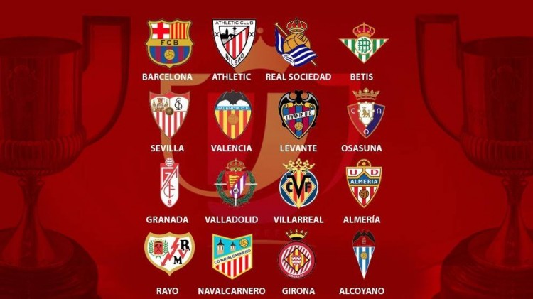 西班牙国王杯赛程(国王杯16强出炉：巴萨领西甲11队参战，西乙B两队晋级)