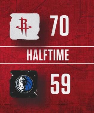 火箭大胜独行侠（戈登33分 考辛斯28+17 东契奇26+8 火箭大胜独行侠）