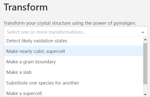 Crystal Toolkit程序：晶体结构相关操控工具集