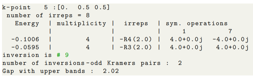 计算电子态或者空间群不可约表示的软件汇总