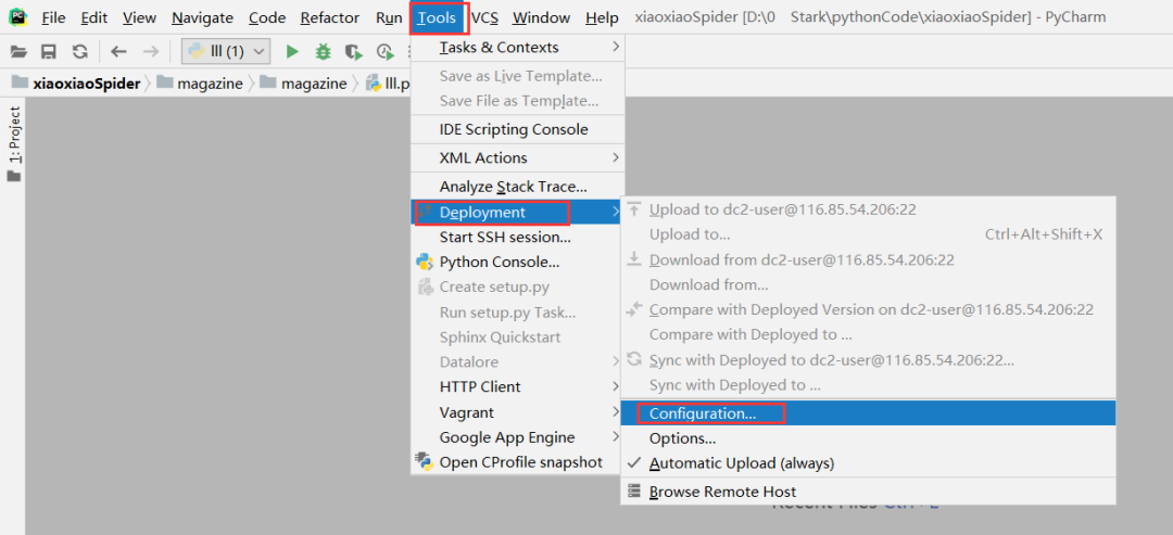 用Pycharm连接远程Python环境
