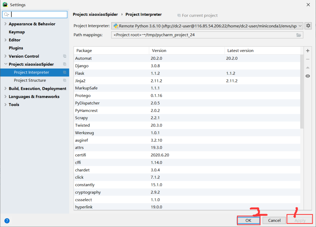 用Pycharm连接远程Python环境