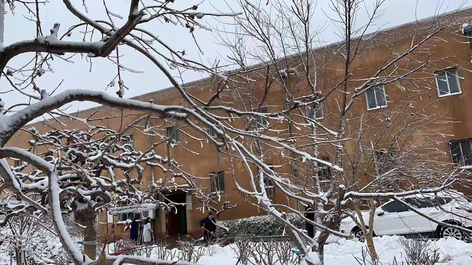 早春飞白雪，瑞气绕百川