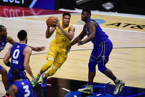 2021年nba全明星赛时间(nba全明星赛:勒布朗队170-150大胜杜兰特队)