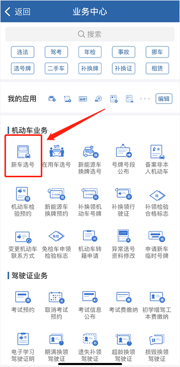 小型汽车网上自主编号申请,