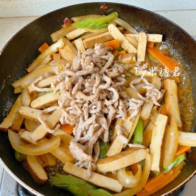 香干炒肉絲,香干炒肉絲的家常做法