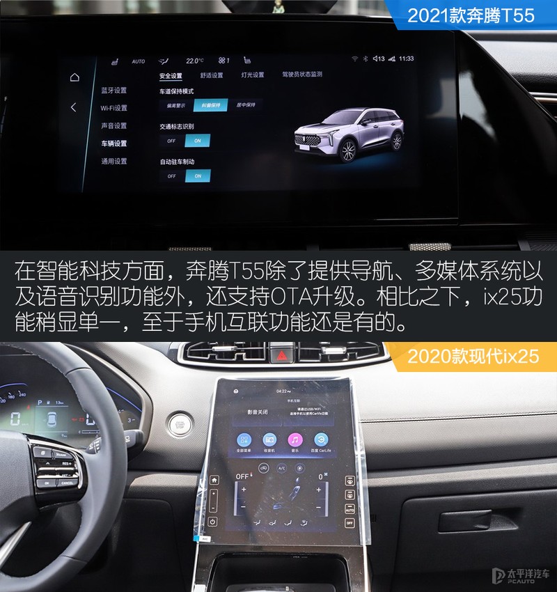 奔腾T55和北京现代ix25 谁是年轻人的菜？