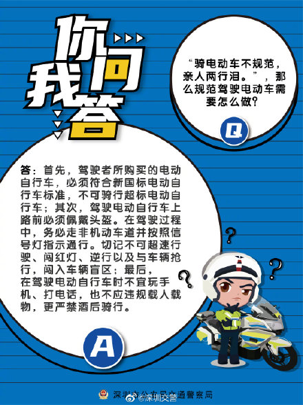 “骑电动车不规范，亲人两行泪”，那么规范驾驶电动车需要怎么做？