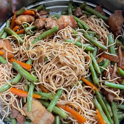 蒸面条的家常做法(家常菜日记河南蒸面条)