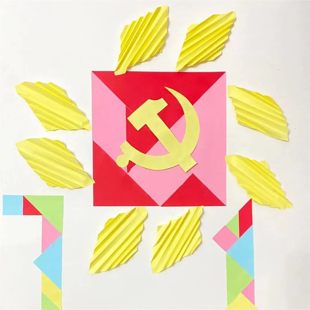 七巧板拼图画作品图片 七巧板拼图图案17个-千百号