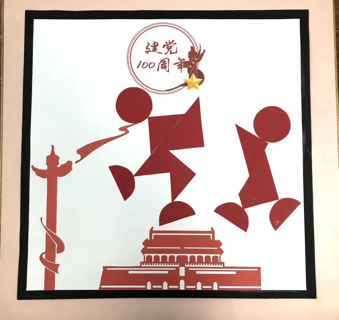 七巧板拼图画作品图片 七巧板拼图图案17个-千百号