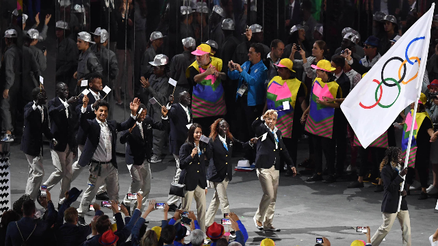 奥运开幕式上的难民代表团「奥运开幕式上的难民代表团图片」