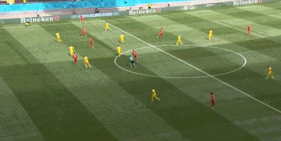 半场：乌克兰2-0北马其顿，亚尔莫连科传射亚伦丘克破门