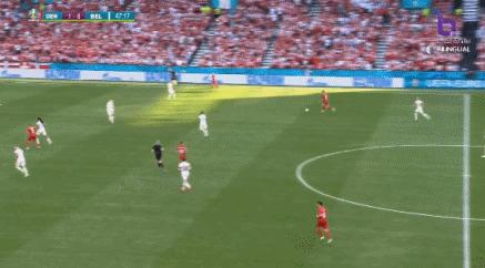 欧洲杯-德布劳内传射小阿扎尔建功 比利时2-1逆转丹麦提前出线