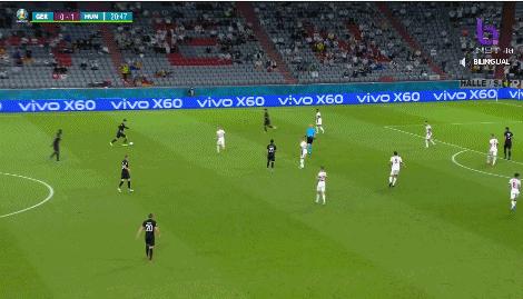 半场-亚当-绍洛伊俯身头槌破网 匈牙利暂1-0领先德国