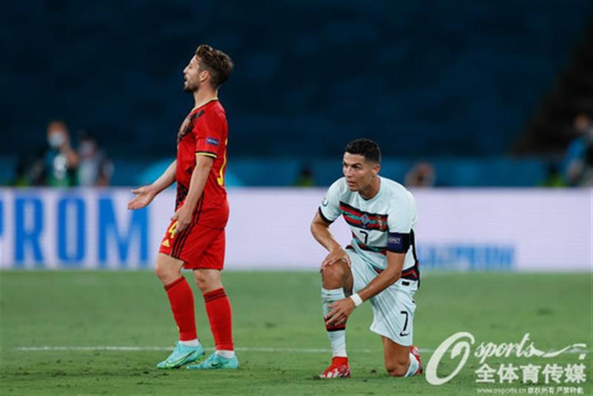 葡萄牙0：1比利时，C罗的欧洲杯碎了