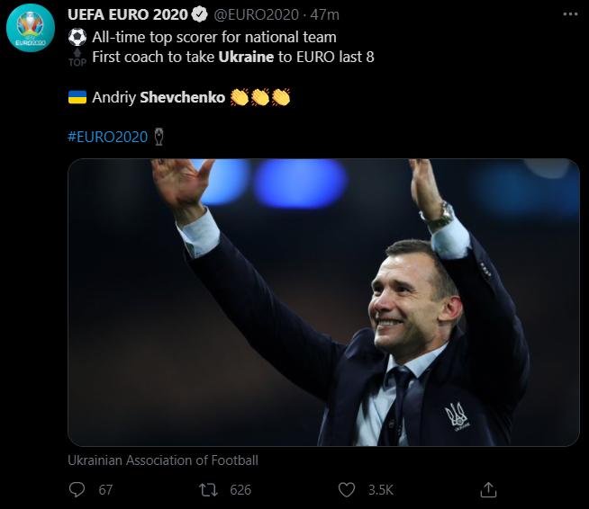史上首次晋级欧洲杯八强！乌克兰2:1加时赛绝杀瑞典，舍甫琴科飞奔激动庆祝