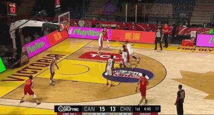 中国男篮不敌加拿大：遭遇奥运落选赛首败，胡明轩24分