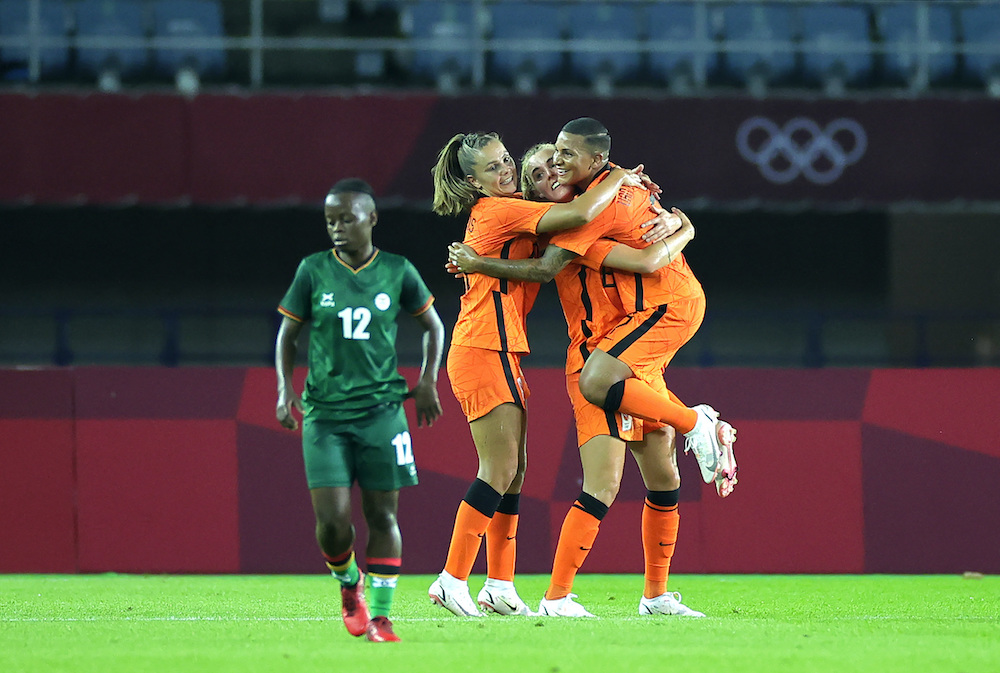 荷兰10比3狂胜赞比亚，打破奥运女足单场进球最多纪录