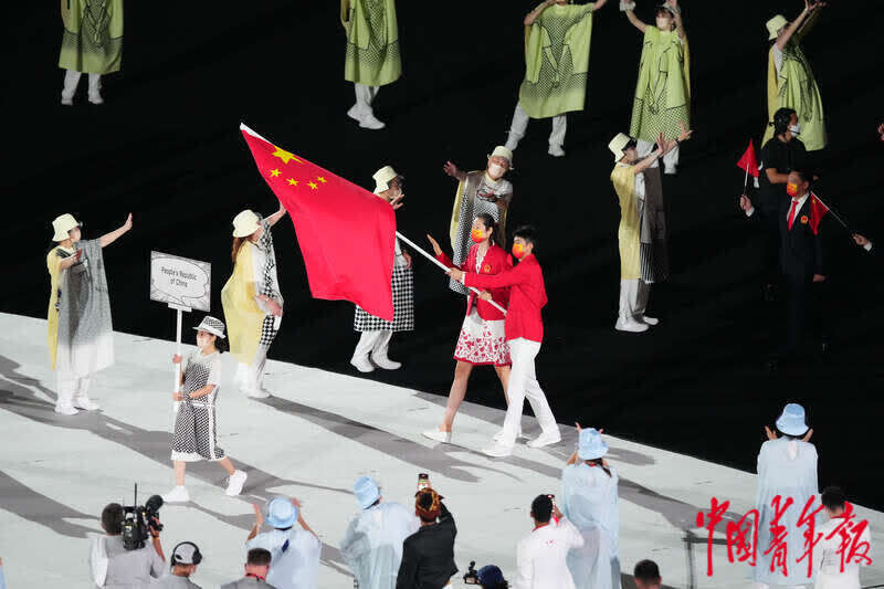 中青报记者多图直击东京奥运会开幕式