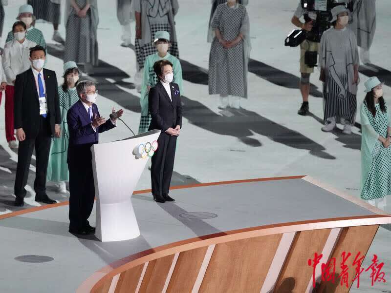 中青报记者多图直击东京奥运会开幕式
