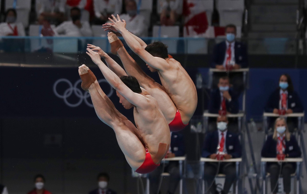 东京奥运会有一米板跳水吗(第11金！王宗源携手谢思埸夺男子双人三米板金牌)