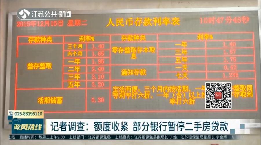 房贷额度收紧，部分银行暂停二手房贷款业务 江苏银保监局回应