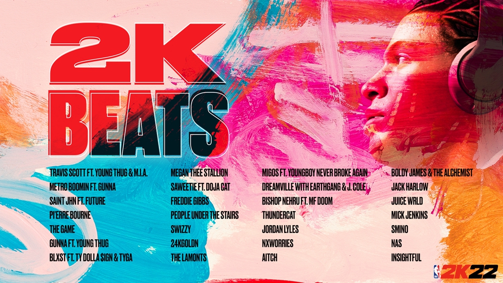 nba2k歌曲有哪些（《NBA 2K22》揭露全新的「发现音乐」原声配乐体验）