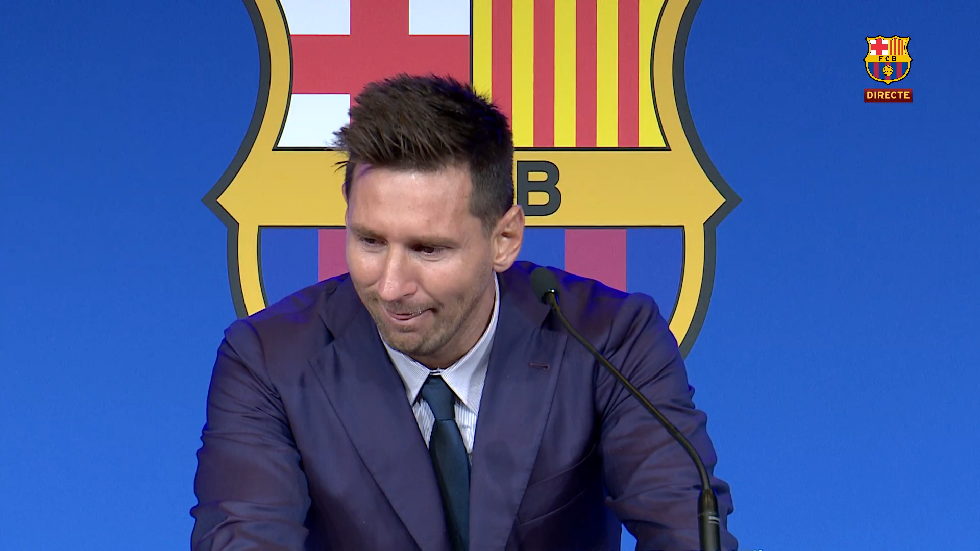 梅西发布会视频（红蓝生涯走到最终章，梅西告别巴萨发布会完整版）-华海博客