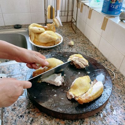 白切雞,白切雞的制作過程