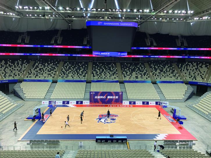 探营上海男篮新主场东方体育中心，上海有意承办本赛季CBA